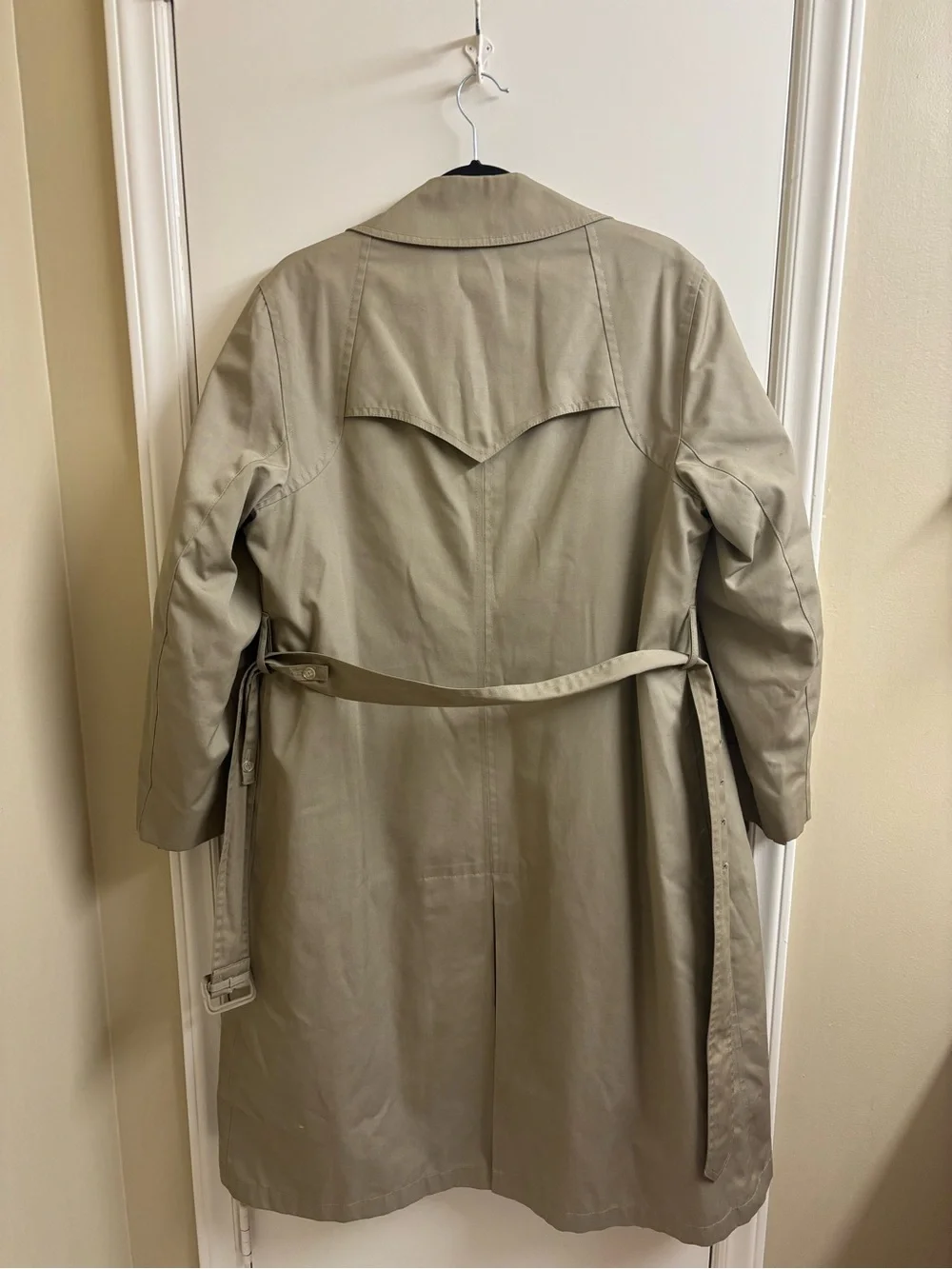 Vintage Misty Harbor Trench Coat Womens 14R Tan Belted Zip Out Liner Warm Jacket